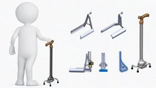 Desarrollan bastón mecánico para mejorar la movilidad de adultos mayores