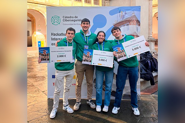 Alumnos de la Universidad de Málaga destacan en el primer hackathon internacional de ciberseguridad en Oviedo