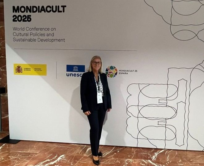 Carmen Parra representa a España en la conferencia MONDIACULT 2025 de la UNESCO