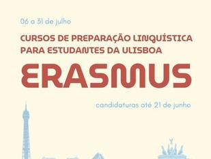 Inscripciones abiertas para cursos de idiomas ERASMUS en ULisboa
