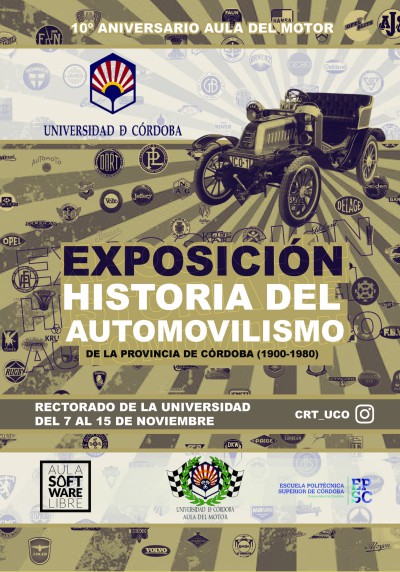 Exposición sobre la historia del automovilismo cordobés en la UCO