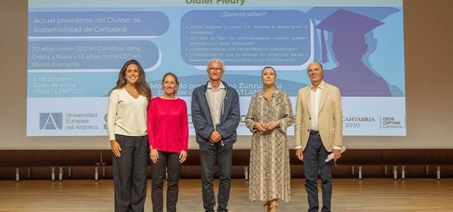 Didier Fleury, ex CEO de Carrefour y Makro, ofrece una charla en UNEATLANTICO sobre el trabajo en multinacionales