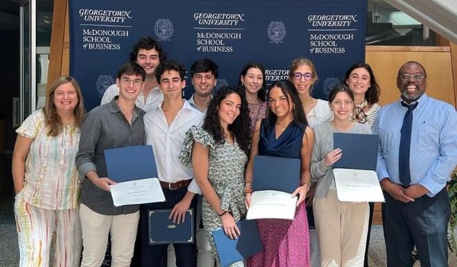 Estudiantes de Ciencias Económicas participan en programa formativo en Georgetown University