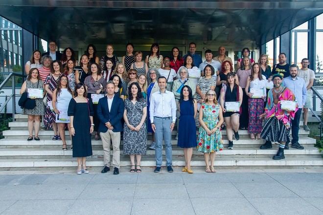 Graduación del curso de competencias digitales en la UNED Madrid