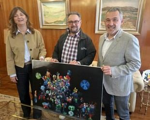 José de León dona una obra a la Universidad de León