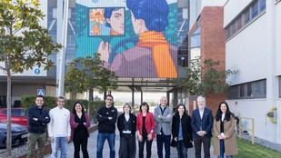 Mural homenaje a Dorothy Levitt en SEAT Martorell por el proyecto Dones de Ciència