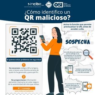 Cuidado con los códigos QR falsos en espacios públicos