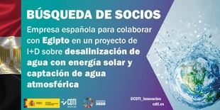 CDTI busca empresa española para proyecto de desalinización en Egipto