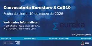 Seminarios informativos sobre la convocatoria Eurostars-3 para pymes innovadoras