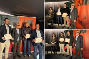 El COAATIEMU reconoce a estudiantes de la UPCT por sus trabajos académicos