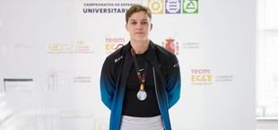 Miguel Ángel Chamorro de la UCA, subcampeón en Halterofilia Universitaria de España