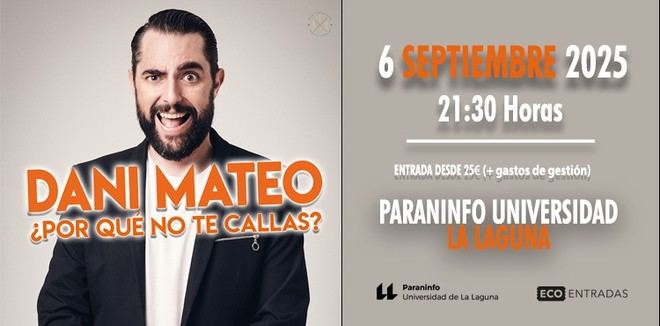 Dani Mateo presenta su espectáculo en el Paraninfo de la ULL