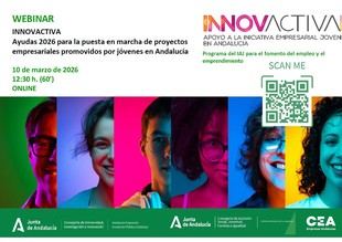 Convocadas las ayudas 'Innovactiva' 2026 para el emprendimiento juvenil en Andalucía
