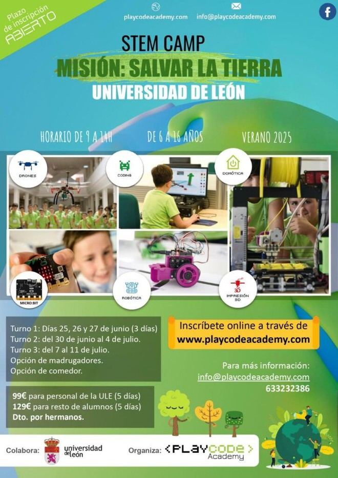 Campus de verano en la ULE: 'Misión: Salvar la Tierra' para jóvenes programadores