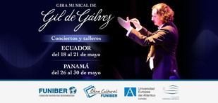 Gil de Gálvez comienza gira musical en Ecuador y Panamá