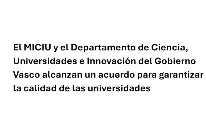 Acuerdo para mejorar la calidad de las universidades en España