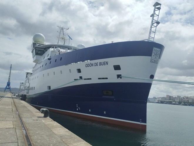 El buque oceanográfico Odón de Buen del IEO-CSIC debuta en A Coruña