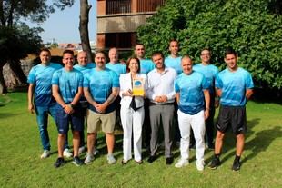 El rector y la gerenta felicitan al equipo de fútbol sala del PTGAS por su tercer puesto en el nacional