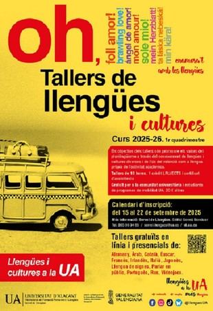 Abierto el plazo de matrícula para los Talleres de Lenguas en la UA