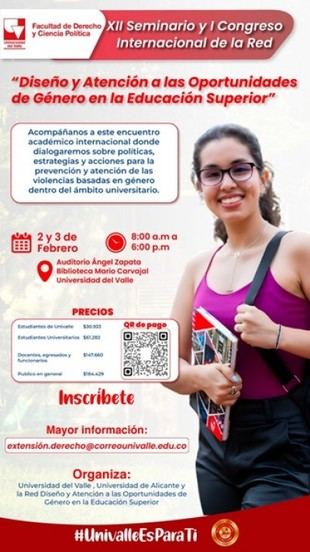 Univalle acogerá congreso sobre prevención de violencia de género en universidades