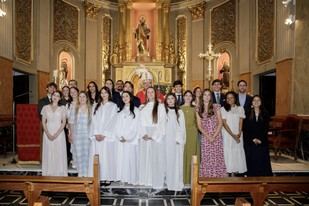 Ceremonia de sacramentos en la CEU UCH para estudiantes