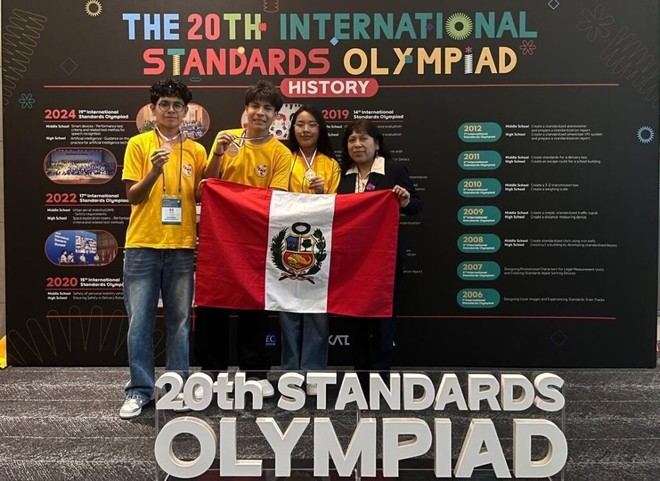 Estudiantes de COAR Tacna logran bronce en Olimpiada Internacional en Corea