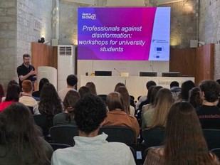 Estudiantes de Global Studies de la UdG asisten a taller sobre desinformación