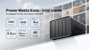TerraMaster presenta el NAS F4-425 de 4 bahías, ideal para el hogar digital moderno