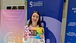Gabrièle Lienhard gana el primer premio en la final regional del concurso MT180