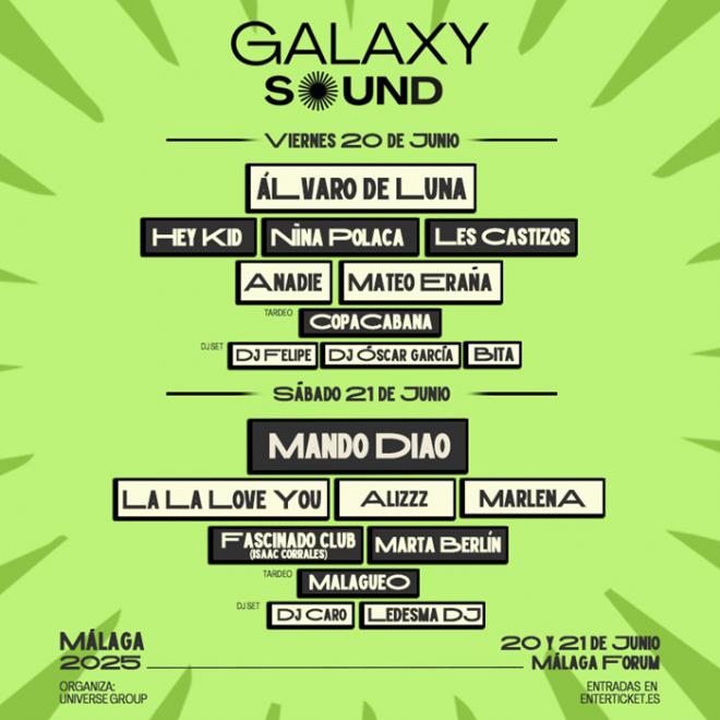 El secreto mejor guardado del verano. Todo lo que necesitas saber sobre el festival Galaxy Sound y sus artistas estelares