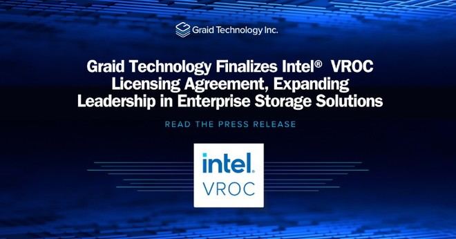 Graid Technology y Intel firman acuerdo para impulsar soluciones de almacenamiento empresarial