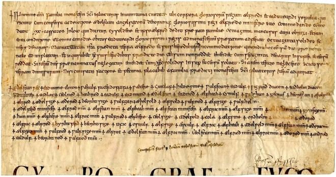 Un antiguo documento revela el poder del primer rey de Inglaterra