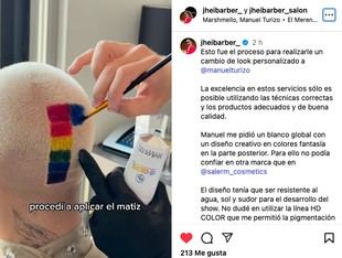Jhei Barber transforma el look de Manuel Turizo con Salerm Cosmetics
