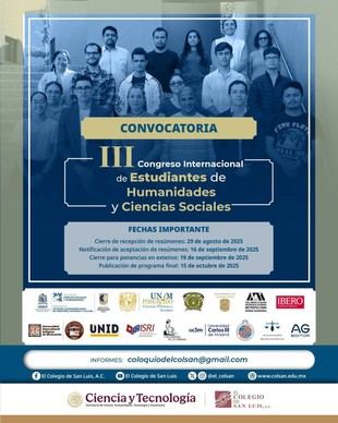 Convocatoria abierta para el III Congreso Internacional de Estudiantes de Humanidades y Ciencias Sociales