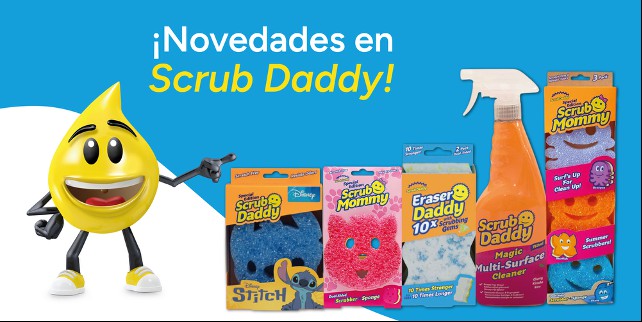 123tinta.es lanza nuevos productos de limpieza de Scrub Daddy