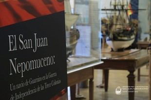 Inauguran exposición sobre el navío San Juan Nepomuceno y su papel en la Guerra de Independencia de EE. UU