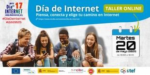 Taller online del INCIBE para celebrar el Día de Internet 2025 en centros educativos