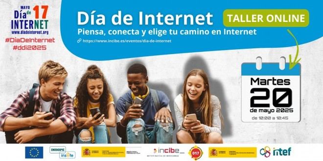 Taller online del INCIBE para celebrar el Día de Internet 2025 en centros educativos