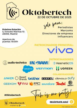 Oktobertech 2025: Un evento solidario que une tecnología y networking, 22 de octubre en Madrid