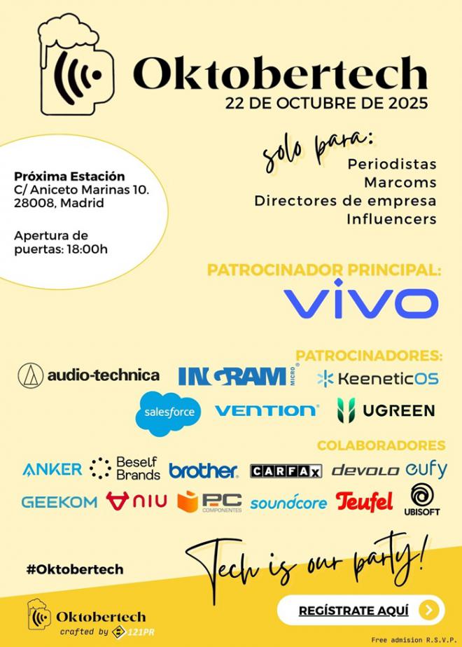 Oktobertech 2025: Un evento solidario que une tecnología y networking, 22 de octubre en Madrid