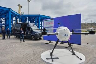 Demostración de logística con drones en A Coruña por ITG