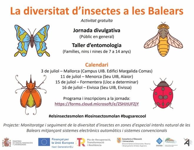 Jornada sobre la biodiversidad de insectos en las Islas Baleares