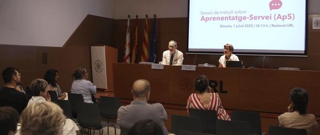 Jornada en la URL sobre Aprendizaje-Servicio con Roser Batlle