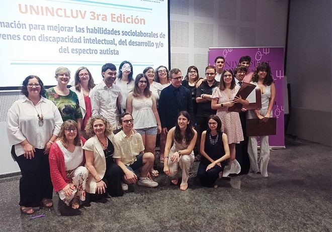 Graduación de jóvenes con discapacidad intelectual en la Universitat de València