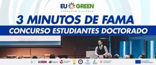 Ganadores del concurso '3-minute fame 2026' para doctorandos de la Alianza EU GREEN