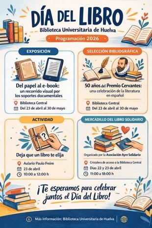 La UHU conmemora el Día del Libro con actividades y exposiciones