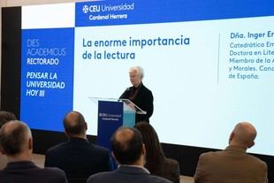 Inger Enkvist destaca la importancia de la lectura en el ciclo «Dies Academicus» de la CEU UCH