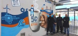 La ETSIA presenta un mural conmemorativo y mejora su comunicación con los estudiantes