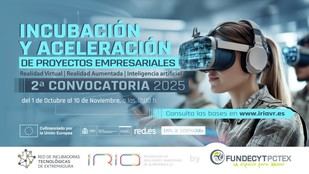 IRIA lanza su segunda convocatoria para proyectos empresariales el 1 de octubre