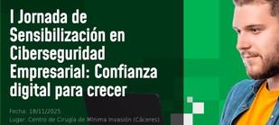 Jornada sobre ciberseguridad para empresas en Extremadura